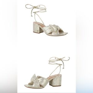 NIB. Sam & Libby- Klara Ankle Wrap Sandal. Gold. New with tags, in box. Size 11.